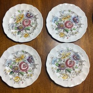 3 Johnson Brothers Sheraton 6 1/4” Desert Plates
